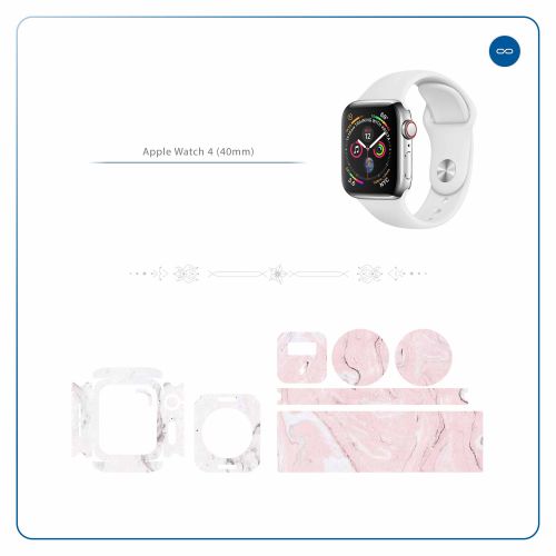 Apple_Watch 4 (40mm)_Blanco_Pink_Marble_2